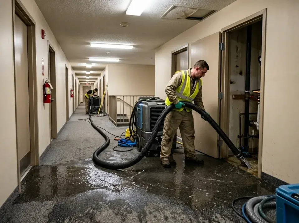 multi-unit-apartment-hallway-f-005 — frequently asked questions, Emergency Burst Pipe Water Extraction & Removal in Owens Cr…
